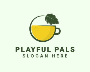 Herbal Citrus Tea Cup logo design