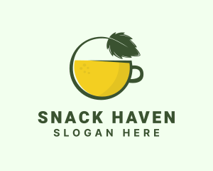 Herbal Citrus Tea Cup logo design