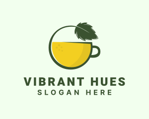 Herbal Citrus Tea Cup logo design