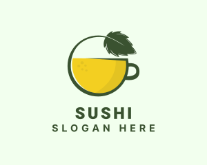 Herbal Citrus Tea Cup logo design