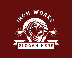 Iron - Welding Metal Fabrication logo design