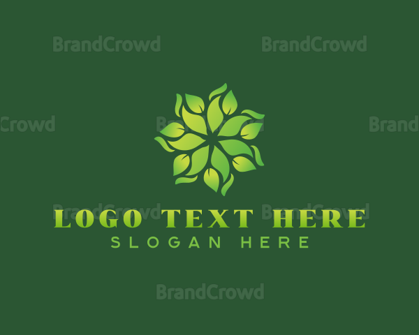 Organic Floral Leaf Logo