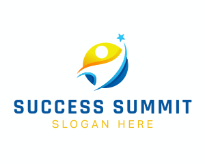 Human Star Success logo design