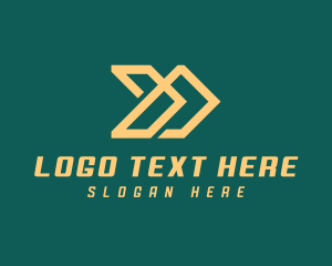 Delivery Business Arrows logo design