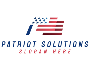 Patriot - Patriotic American Flag logo design