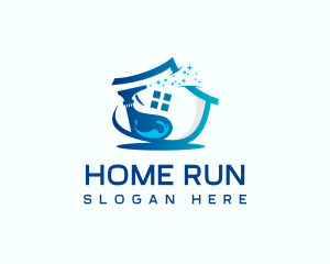 Home Disinfection Cleaning logo design