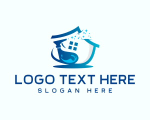 Cleaner - Home Disinfection Cleaning logo design