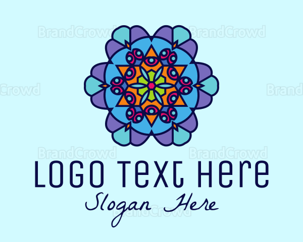 Floral Decoration Tile Logo