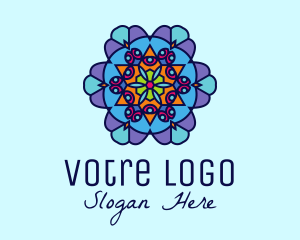 Decoration - Floral Decoration Tile logo design