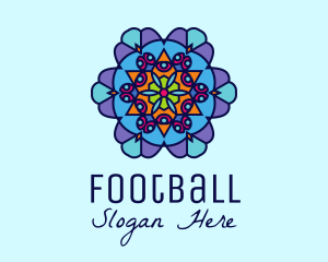 Bohemian - Floral Decoration Tile logo design