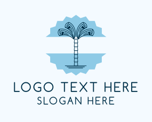 Blog - Newspaper Palm Tree logo design