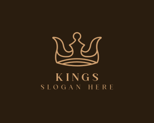 Monarchy King Crown logo design