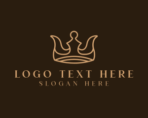 Regal - Monarchy King Crown logo design
