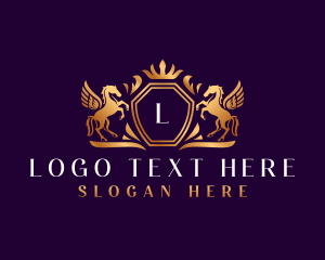 Regal - Luxury Pegasus Jewelry logo design