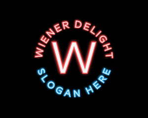 Neon Light Restaurant logo design