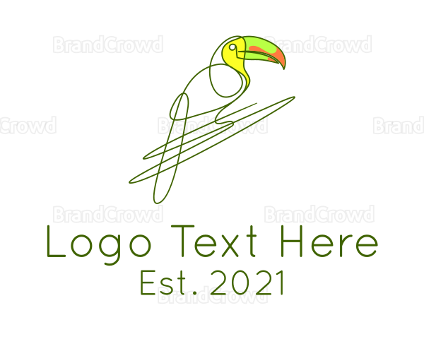 Wild Tropical Toucan Logo