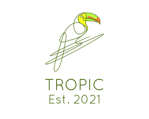 Wild Tropical Toucan logo design