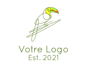 Wing - Wild Tropical Toucan logo design