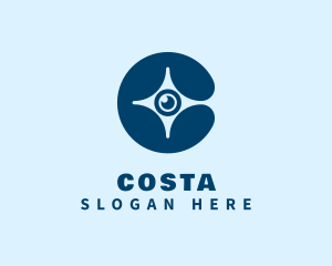 Blue Eye Star  logo design