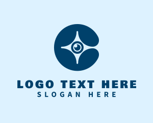 Ophthalmologist - Blue Eye Star logo design