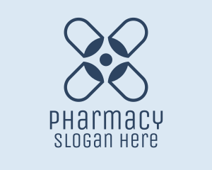 Blue Capsules Pharmacy logo design