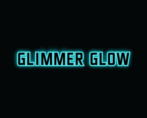 Blue Gaming Glow logo design