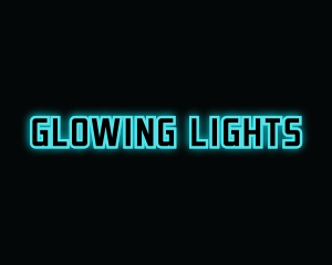 Blue Gaming Glow logo design