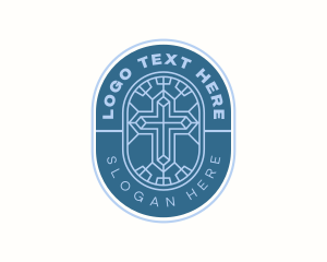 Preaching - Christian Cross Chapel logo design