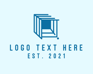 Container - Container Import Storage logo design