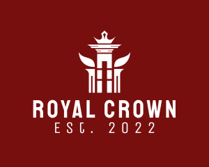 Royal Crown Pillar Temple logo design