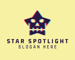 Gaming Star Skull logo design