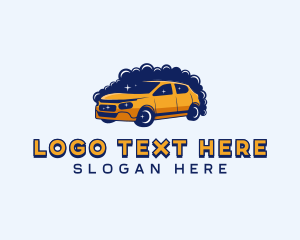 Sedan - Car Wash Detailing logo design