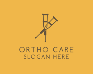 Orthopedic - Injury Axillary Crutches logo design