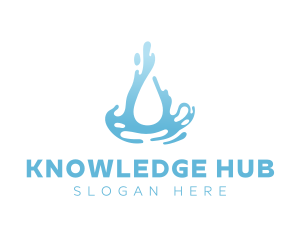 Abstract Clean Water Flow logo design