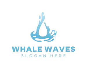 Abstract Clean Water Flow logo design