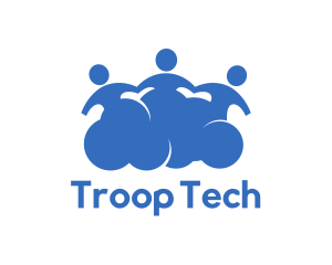 Troop - Social Cloud Community logo design