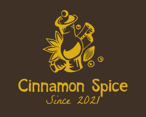 Cinnamon - Cinnamon Spice Jar logo design