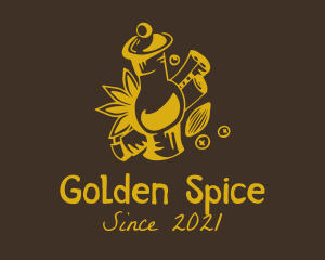 Cinnamon Spice Jar  logo design