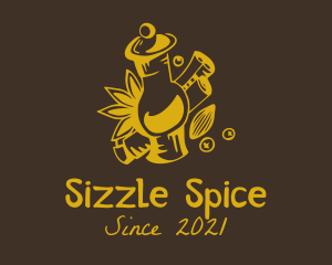 Cinnamon Spice Jar  logo design