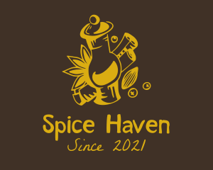 Cinnamon Spice Jar  logo design