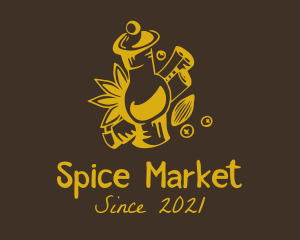 Cinnamon Spice Jar  logo design