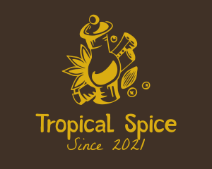 Cinnamon Spice Jar  logo design