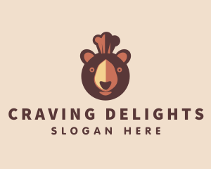 Grizzly Bear Chef logo design