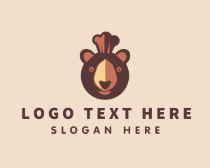 Toque - Grizzly Bear Chef logo design