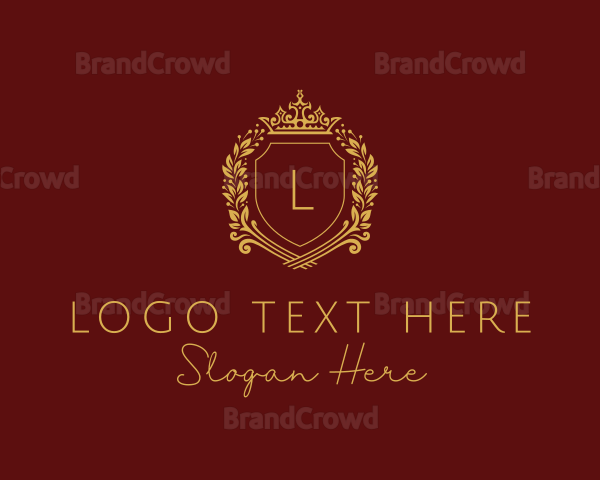 Elegant Crown Shield Logo