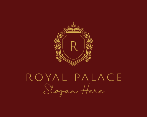 Elegant Crown Shield logo design