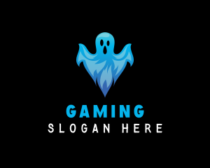 Spooky Scary Ghost Logo