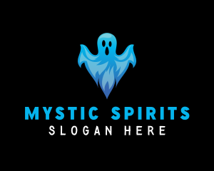 Spooky Scary Ghost logo design