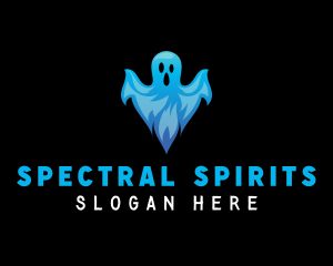 Spooky Scary Ghost logo design