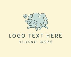 Ram - Happy Sheep Love logo design